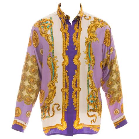 1990 versace shirt|vintage Versace men's shirts.